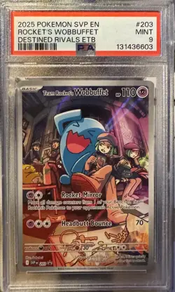 Team Rocket’s Wobbuffet Promo Card 203 PSA 9 - Image 1