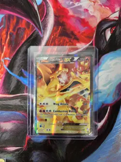 Pokemon TCG Charizard EX Black Star Full Art Holo Promo Card XY121 Rare Damage - Image 2