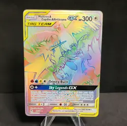 Hidden Fates Moltres Zapados Articuno GX Tag Team Rainbow Rare Card 69/68 - Image 1