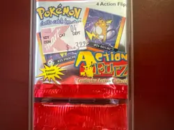 Vintage 1996 Pokemon ACTION FLIPS Lenticular Cards Blister 2 Packs New Sealed - Image 4