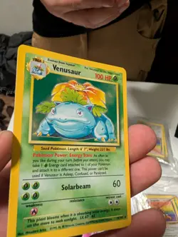 Pokemon TCG Venusaur Base Set Holo Unlimited Rare Card 15/102 MP - Image 2