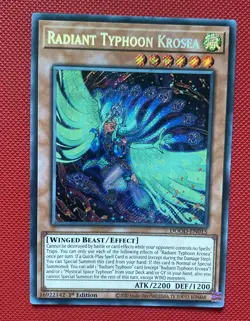 DOOD-EN015 Radiant Typhoon Krosea Secret Rare 1st Edition - Mint - YuGiOh! - Image 1