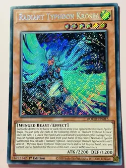 Radiant Typhoon Krosea DOOD-EN015 Secret Rare 1st Edition yugioh card - Image 2
