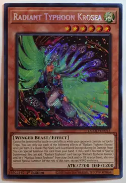 Yugioh Radiant Typhoon Krosea DOOD-EN015 Secret Rare 1st Edition - Image 1