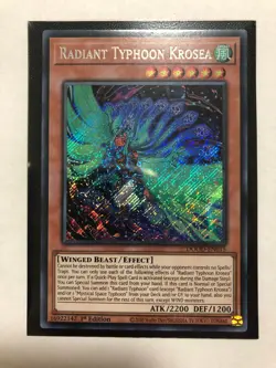 Radiant Typhoon Krosea | Secret Rare | DOOD-EN015 | 1st Edition | Yugioh Card - Image 1