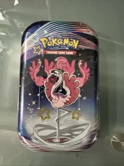 Pokemon Mini Tin: Paldean Fates (Flamigo) - Factory Sealed - Image 1