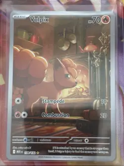 Pokemon Vulpix 138/132 Me01: Mega Evolution Rare Basic 70 HP Card English - Image 1