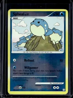2007 Pokemon Diamond & Pearl Mysterious Treasures Spheal Reverse Holo #102/123 - Image 1