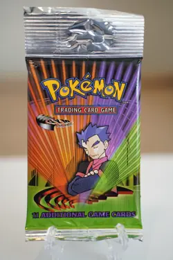 Pokemon TCG Gym Challenge Unlimited Booster Pack Koga Artwork WOTC 742818062244 - Image 1