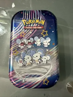 Pokemon Mini Tin: Paldean Fates (Maushold) - Factory Sealed - Image 1