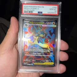 Mega Lucario ex PSA 10 Gem Mt - Pokemon Mega Evolution Ultra Rare 160/132 - Image 2