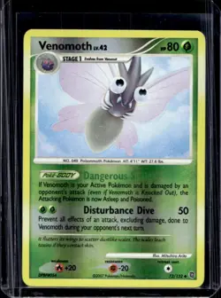 2007 Pokemon Diamond & Pearl Secret Wonders Venomoth Reverse Holo #73/132 - Image 1
