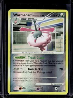 2007 Pokemon Diamond Pearl Secret Wonders Wormadam Trash Cloak Rev Holo #43/132 - Image 1
