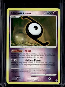 2007 Pokemon Diamond & Pearl Secret Wonders Unown Z Reverse Holo #72/132 - Image 1