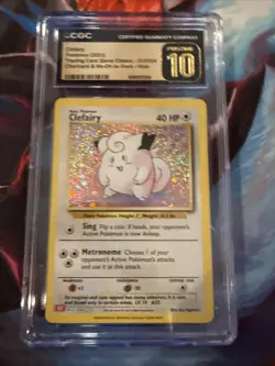 Pokemon Clefairy #013/034 English CGC Pristine 10 - Image 1