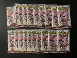 Pokemon TCG Scarlet & Violet 151 Factory Sealed 20 Booster Pack Lot #25 - Image 1