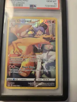Pokemon Charizard TG03/TG30 Lost Origin Trainer Gallery PSA 10 Full Art Holo - Image 3