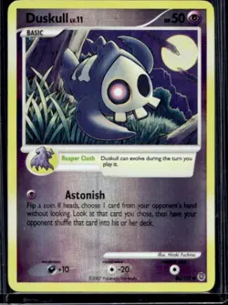 2007 Pokemon Diamond & Pearl Secret Wonders Duskull Reverse Holo #86/132 - Image 1