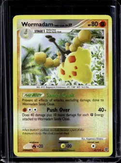 2007 Pokemon Diamond Pearl Secret Wonders Wormadam Sandy Cloak Rev Holo #42/132 - Image 1