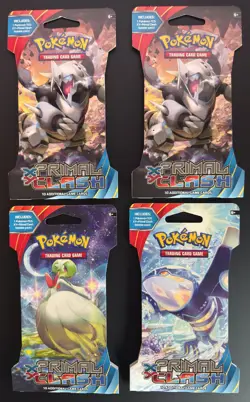 Pokemon TCG XY - Primal Clash Sleeved Booster Pack Sealed - Lot of 4 - Image 1