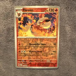 Flareon #136/165 SV: Scarlet & Violet 151 Reverse Holo Pokemon TCG NM/M - Image 1