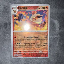 Flareon #136/165 SV: Scarlet & Violet 151 Reverse Holo Pokemon TCG NM/M - Image 2
