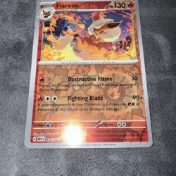 Flareon #136/165 SV: Scarlet & Violet 151 Reverse Holo Pokemon TCG NM/M - Image 3