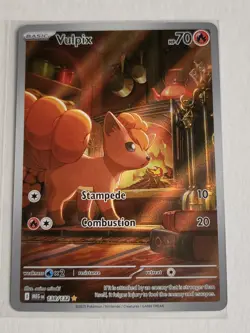 Vulpix 138/132 Pokemon Mega Evolution Holo Illustration Rare Mint - Image 1
