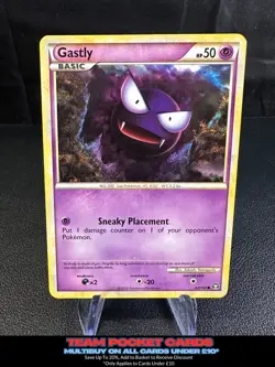 Gastly 63/102, HGSS Triumphant, Pokemon, LP - Image 1