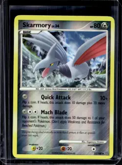 2008 Pokemon Diamond & Pearl Stormfront Skarmory Reverse Holo #51/100 - Image 1