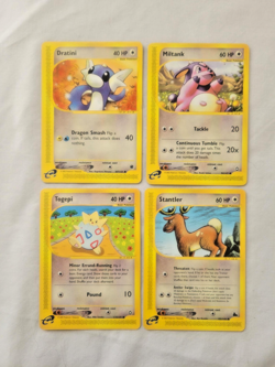 Pokemon e-Reader 4 Lot: Dratini Miltank Togepi Stantler (LP) Expedition & Aquapo - Image 2