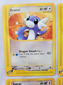 Pokemon e-Reader 4 Lot: Dratini Miltank Togepi Stantler (LP) Expedition & Aquapo - Image 3
