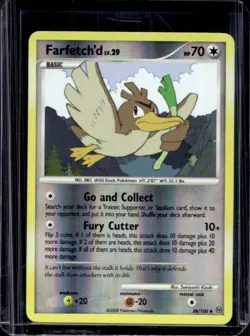 2008 Pokemon Diamond & Pearl Stormfront Farfetch d Reverse Holo #38/100 - Image 1
