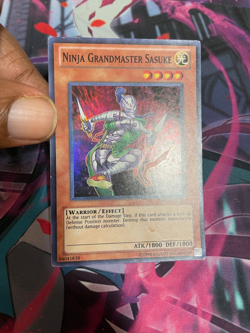 YUGIOH - NINJA GRANDMASTER SASUKE - SUPER RARE - TU07 - MP - Image 1