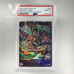PSA 10 Roronoa Zoro OP01-025 Flagship Battle Limited Promo ONE PIECE Chinese - Image 1