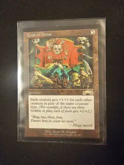 MTG Coat Of Arms RARE Exodus #131/143 MINT/NM Magic the Gathering 1998 set - Image 1