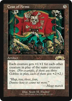 MTG Coat Of Arms RARE Exodus #131/143 MINT/NM Magic the Gathering 1998 set - Image 2