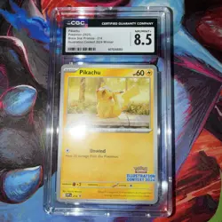 Pokemon TCG: 2025 Black Star Promos #214 Pikachu CGC 8.5 - Image 1