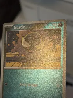 Ghastly 054 Reverse Holo FULL FOIL FILM BLEED ERROR Pokemon Phantasmal Flames NM - Image 1