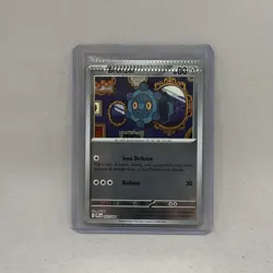 Pokemon - Phantasmal Flames - Bronzor (Reverse Holo) Crimped Error Card Miscut - Image 1