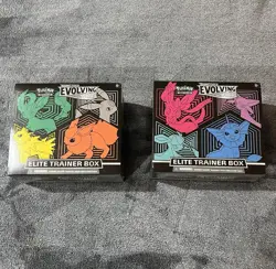 Pokemon: Evolving Skies ETB Elite Trainer Box Set FACTORY SEALED w Acrylic Cases - Image 2