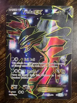 Pokemon TCG Yveltal EX Holo Full Art Ultra Rare Card 144/146 XY Base Set - Image 1