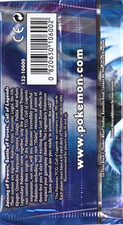 1x Pokemon Call Of Legends Booster Pack! Box Fresh! Kyogre Pack Art Available! - Image 2