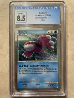 Pokemon Kyogre Shiny Call of Legends SL6 CGC 8.5 - Image 1