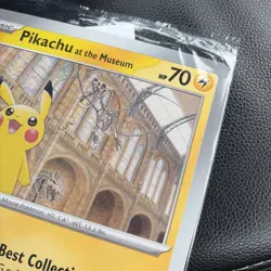 Pikachu At The Museum Sealed Oversized Promo Pokemon Card - Image 3