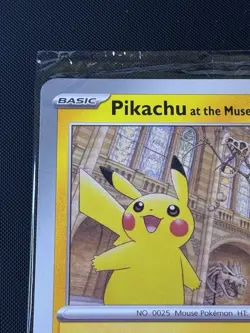 Pokemon TCG Pikachu At The Museum Oversized Promo Card Sealed - Image 2