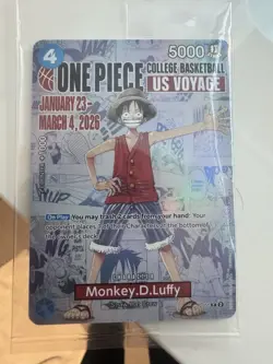 Bandai One Piece CCG Monkey.D.Luffy US Voyage Promo Card P-055 - Image 1