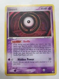 Unown O - O/28 Ex Unseen Forces Holo English Pokemon Card - LP - Image 1