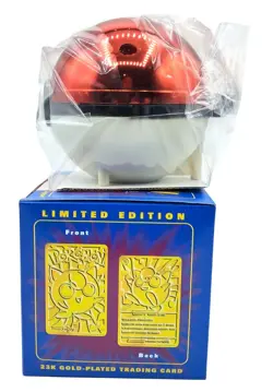 Vintage Sealed Pokemon Jigglypuff 23K Gold-Plated Trading Card With Red Pokeball - Image 3