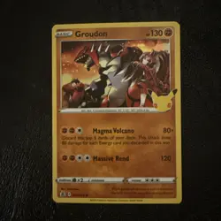 Pokemon Groudon TCG Holo Card Celebrations 017/025 Rare - Image 1